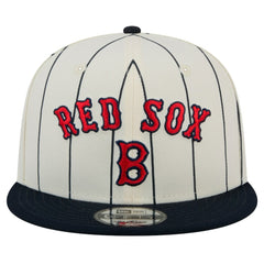 Boston Red Sox New Era Jersey Pinstripe 9FIFTY Snapback Hat - White - New Era Sale