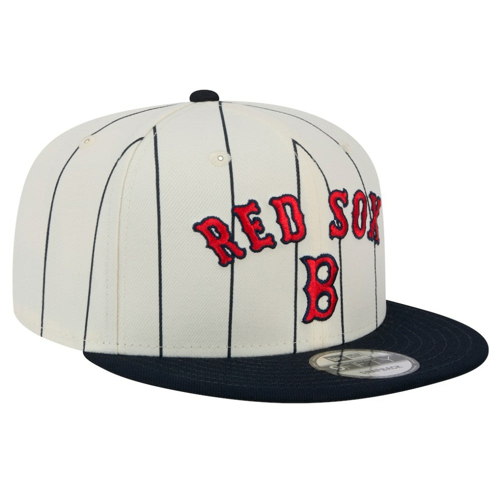 Boston Red Sox New Era Jersey Pinstripe 9FIFTY Snapback Hat - White - New Era Sale