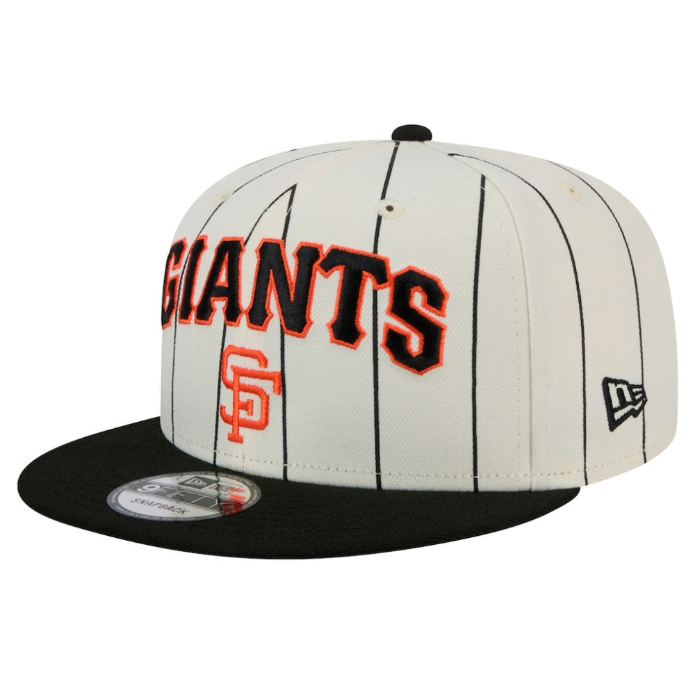 San Francisco Giants New Era Jersey Pinstripe 9FIFTY Snapback Hat - White - New Era Discount