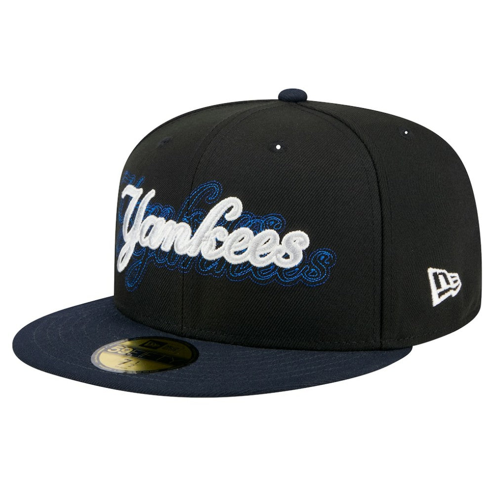 New York Yankees New Era Shadow Stitch 59FIFTY Fitted Hat - Black - New Era Lifestyle
