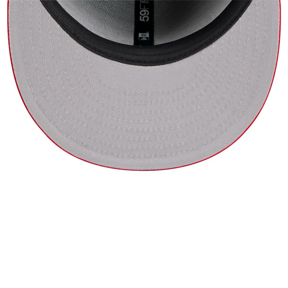 Atlanta Braves New Era Shadow Stitch 59FIFTY Fitted Hat - Black - New Era on Sale