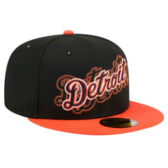 Detroit Tigers New Era Shadow Stitch 59FIFTY Fitted Hat - Black - New Era Lifestyle