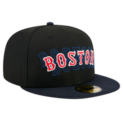 Boston Red Sox New Era Shadow Stitch 59FIFTY Fitted Hat - Black - New Era on Sale