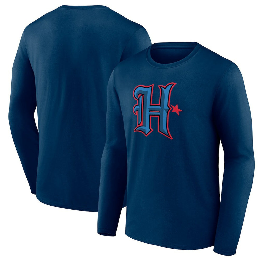 Houston Texans Secondary Logo Long Sleeve T-Shirt Navy