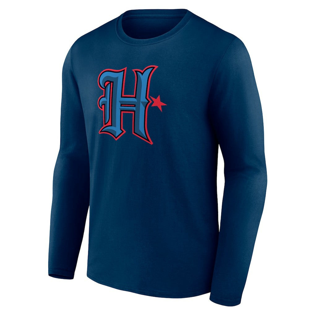 Houston Texans Secondary Logo Long Sleeve T-Shirt Navy