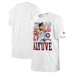 Jose Altuve Houston Astros New Era Caricature T-Shirt - White - New Era Sale
