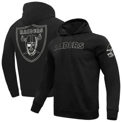 Las Vegas Raiders Pro Standard Classic Chenille Pullover Hoodie Black
