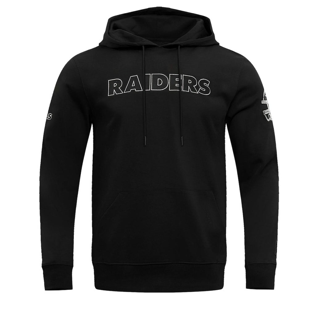 Las Vegas Raiders Pro Standard Classic Chenille Pullover Hoodie Black
