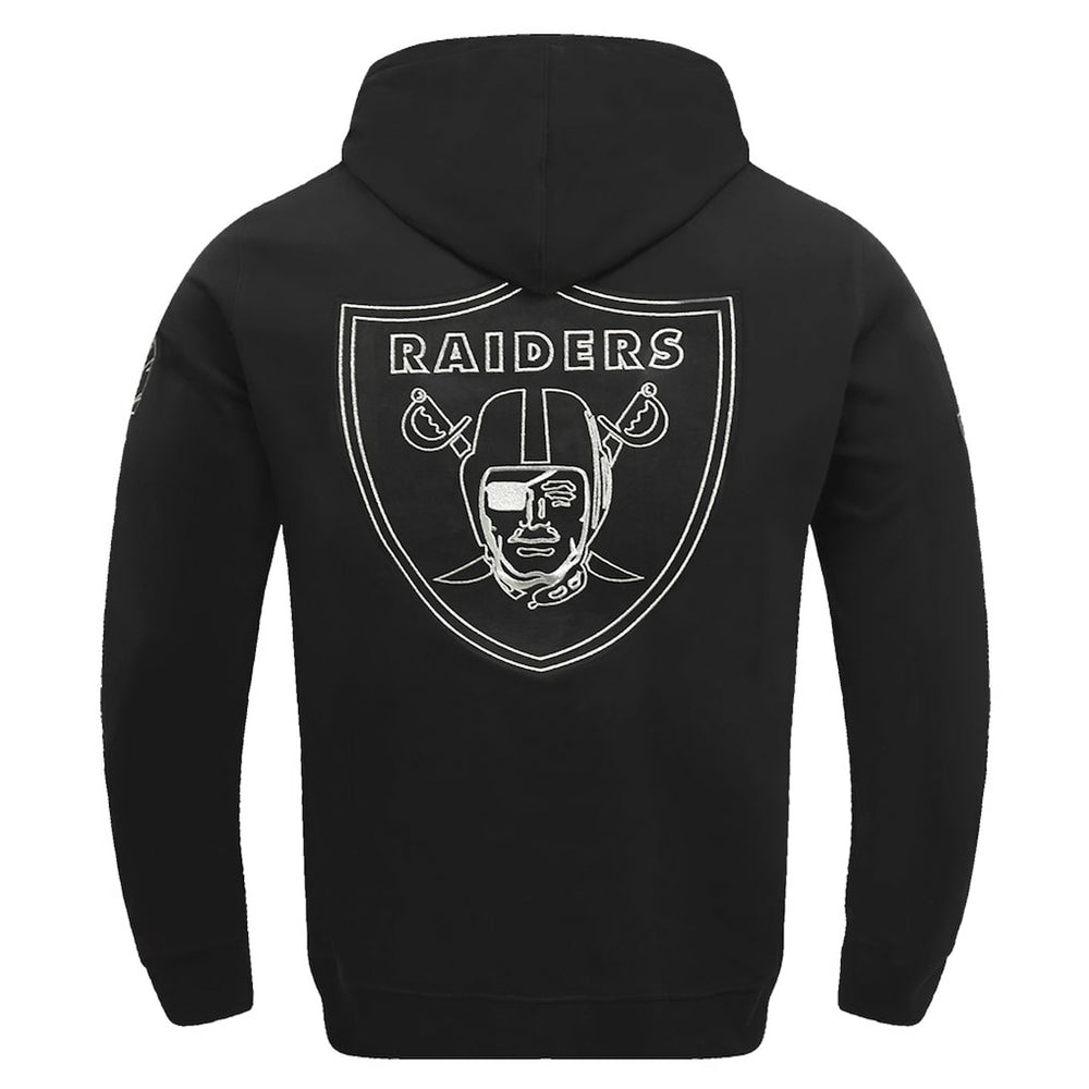 Las Vegas Raiders Pro Standard Classic Chenille Pullover Hoodie Black