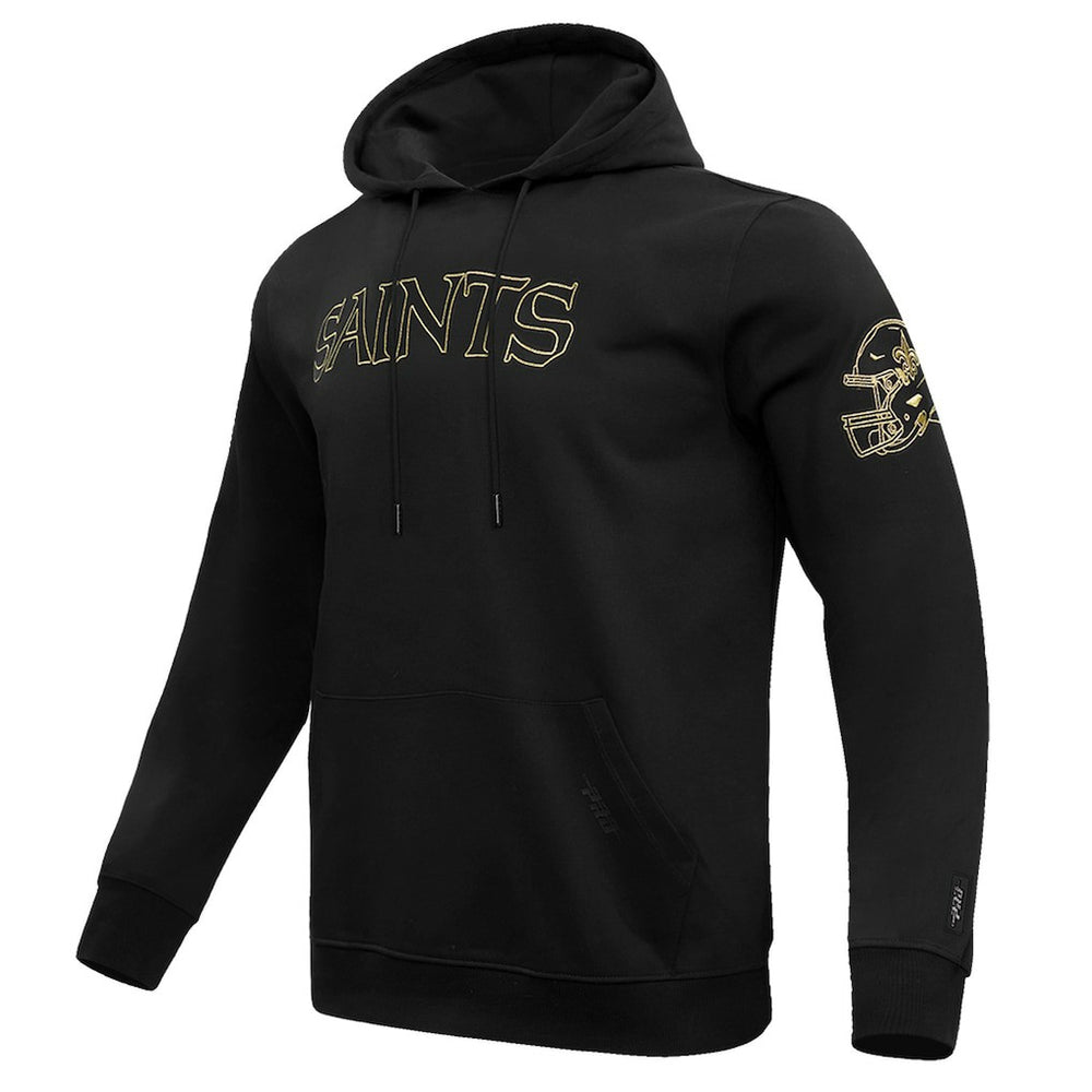 New Orleans Saints Pro Standard Classic Chenille Pullover Hoodie Black