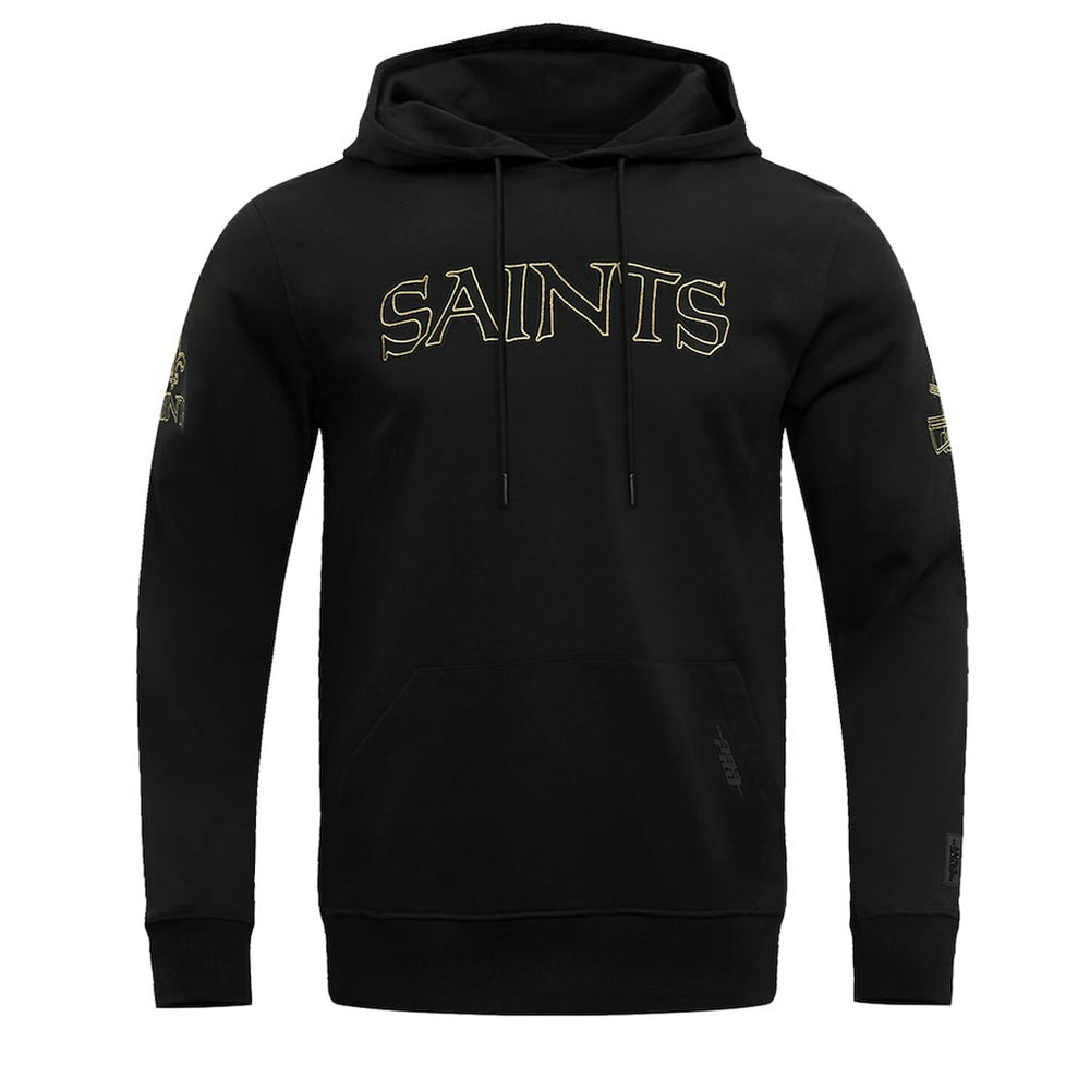 New Orleans Saints Pro Standard Classic Chenille Pullover Hoodie Black
