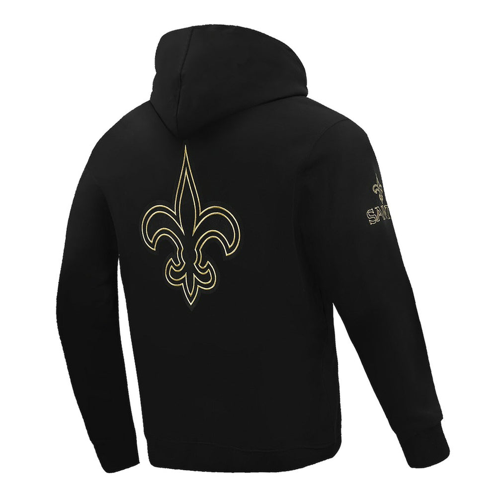 New Orleans Saints Pro Standard Classic Chenille Pullover Hoodie Black