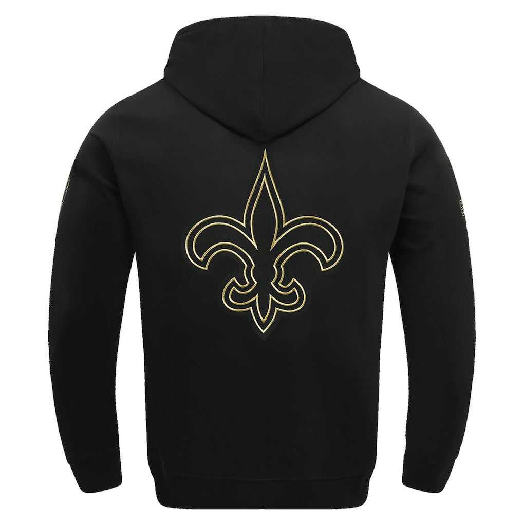 New Orleans Saints Pro Standard Classic Chenille Pullover Hoodie Black