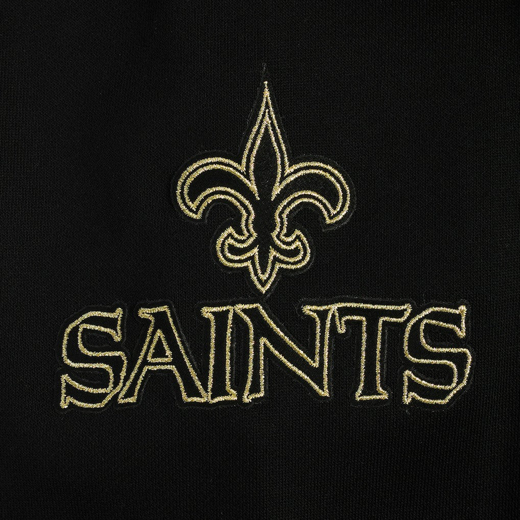 New Orleans Saints Pro Standard Classic Chenille Pullover Hoodie Black