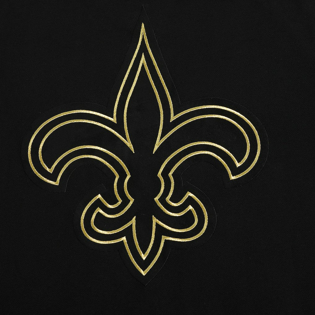 New Orleans Saints Pro Standard Classic Chenille Pullover Hoodie Black