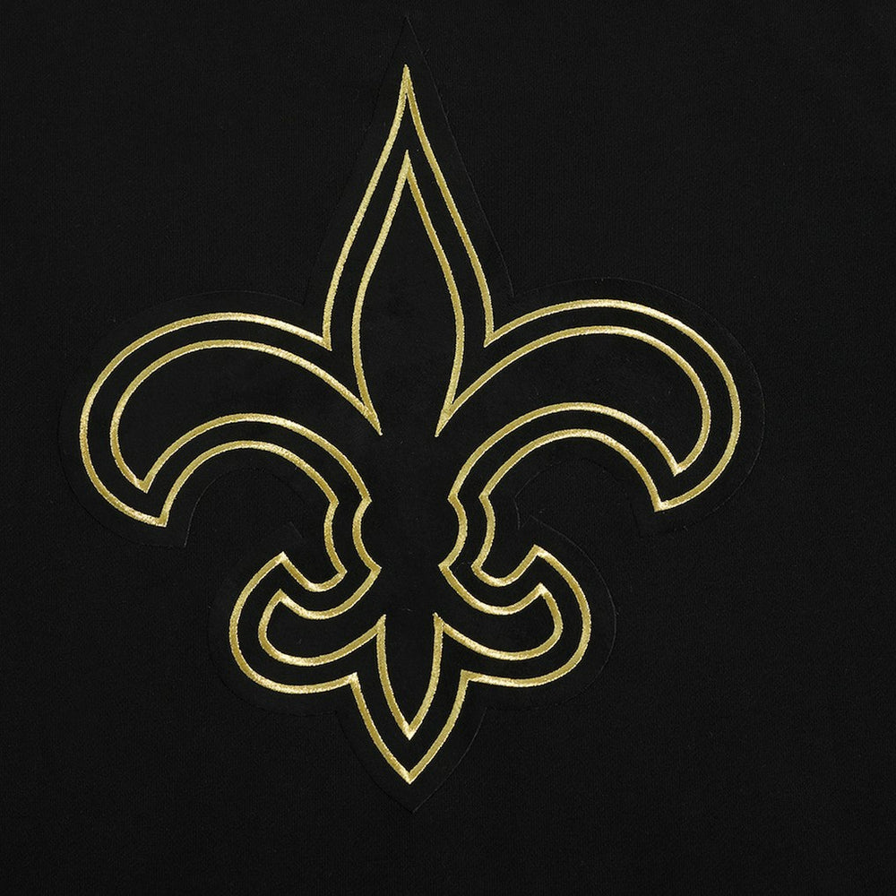 New Orleans Saints Pro Standard Classic Chenille Pullover Hoodie Black