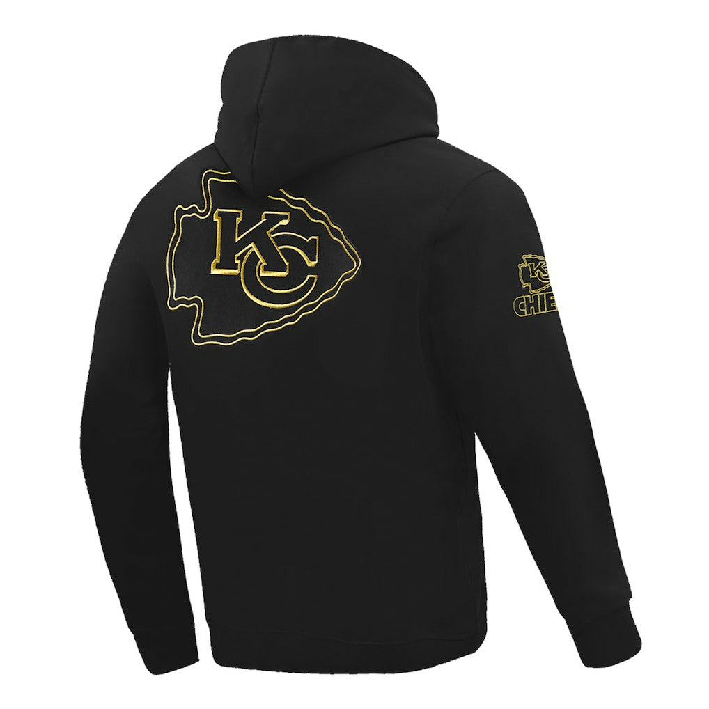 Kansas City Chiefs Pro Standard Classic Chenille Pullover Hoodie Black