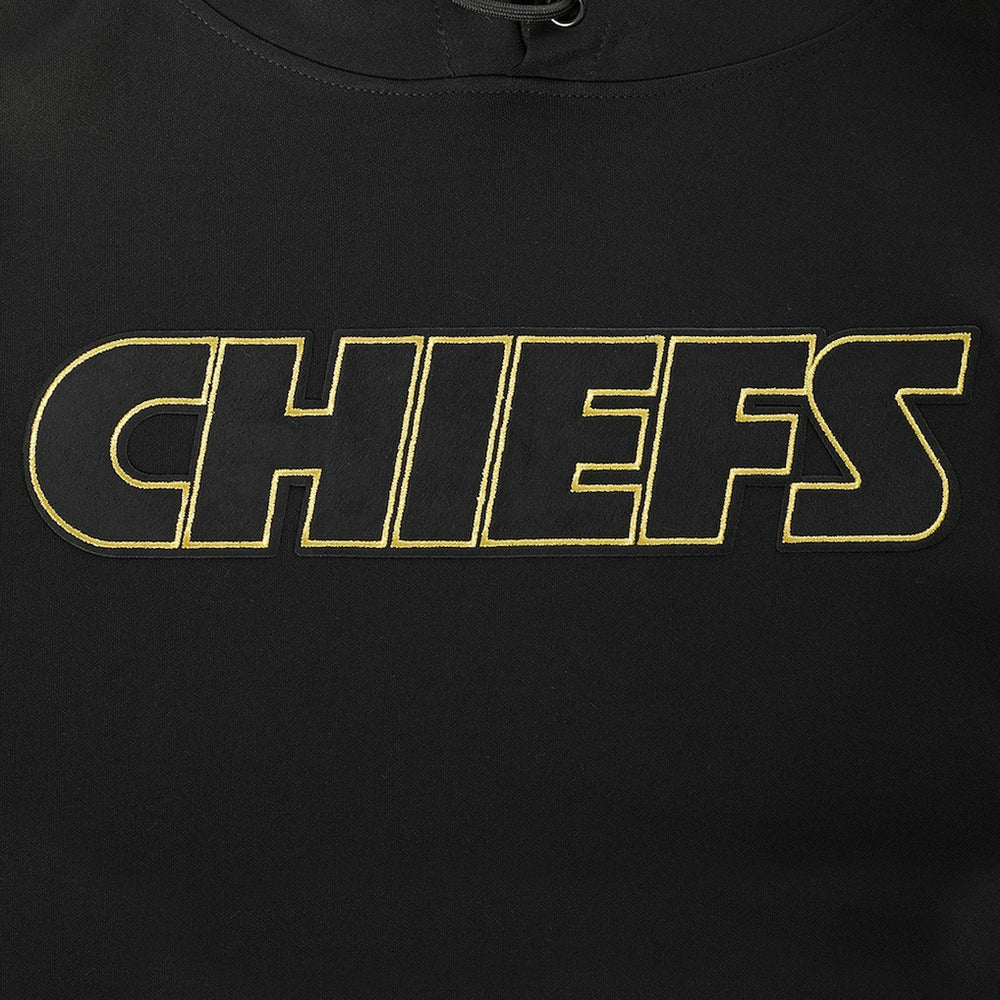 Kansas City Chiefs Pro Standard Classic Chenille Pullover Hoodie Black