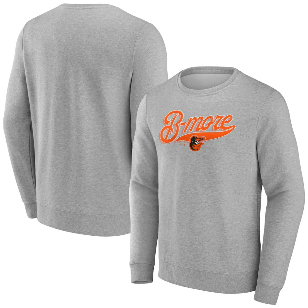Baltimore Orioles B-More Pullover Sweatshirt - Gray - MLB Lifestyle