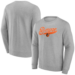 Baltimore Orioles B-More Pullover Sweatshirt - Gray - MLB Lifestyle