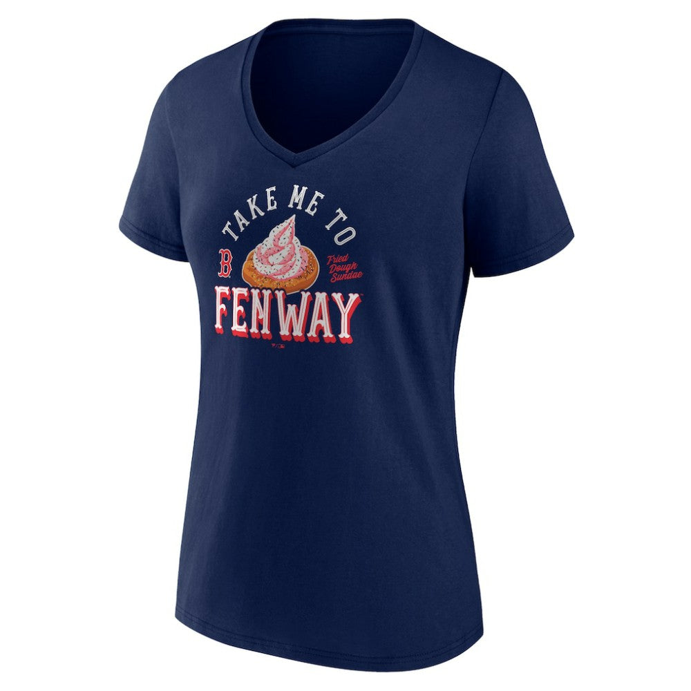 Boston Red Sox Women's Take Me to Fenway V-Neck T-Shirt - Navy - MLB Online