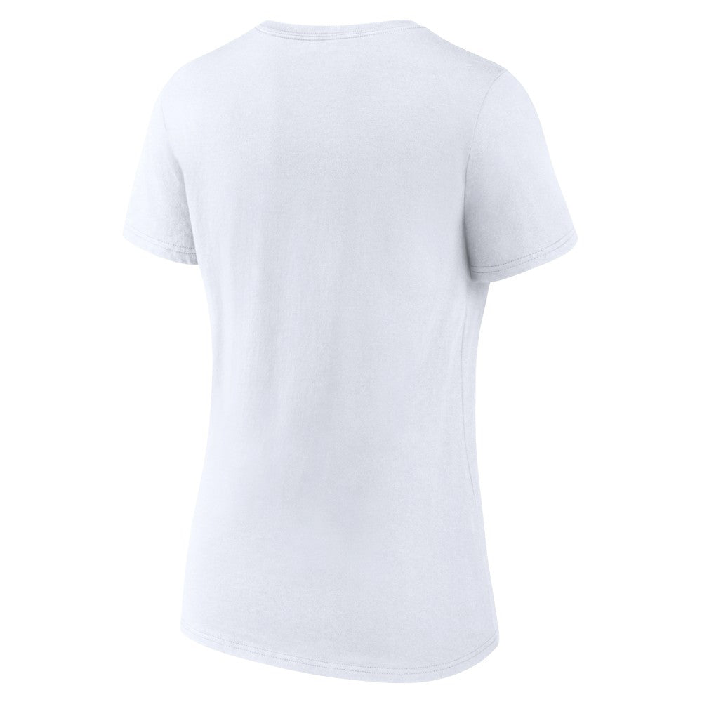Cincinnati Reds Women's Chili V-Neck T-Shirt - White - MLB Sale