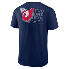 Cleveland Guardians Two One Six T-Shirt - Navy - MLB Lifestyle