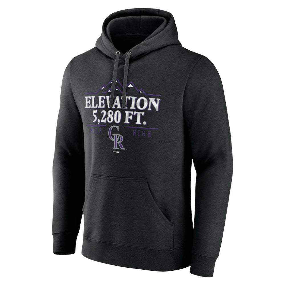 Colorado Rockies Elevation Pullover Hoodie - Black - MLB Lifestyle