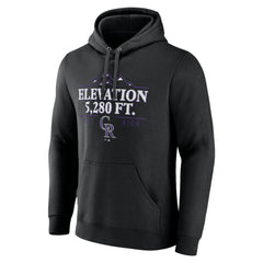 Colorado Rockies Elevation Pullover Hoodie - Black - MLB Lifestyle