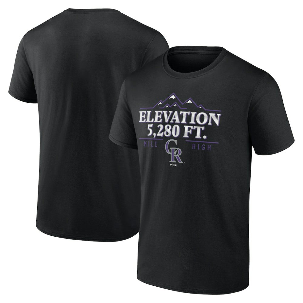 Colorado Rockies Elevation T-Shirt - Black - MLB Discount
