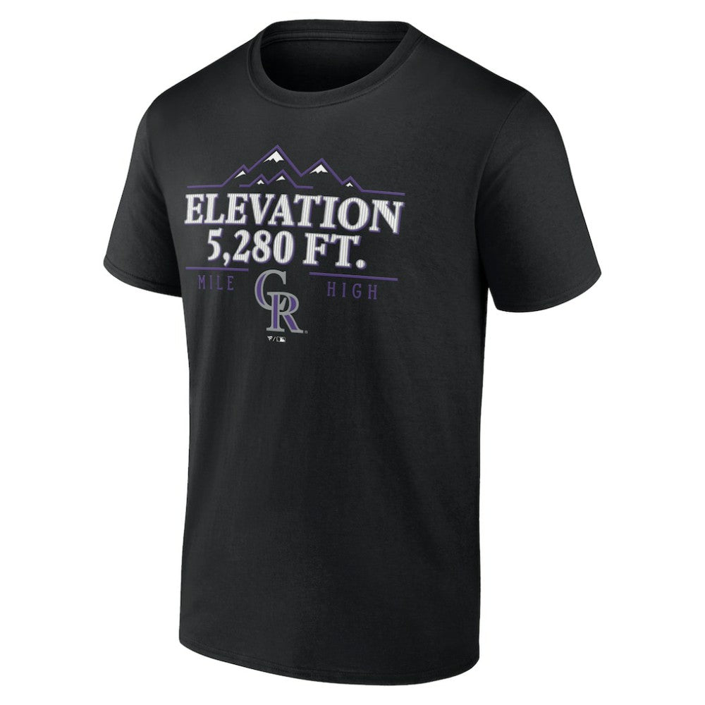 Colorado Rockies Elevation T-Shirt - Black - MLB Discount