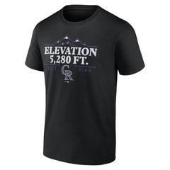 Colorado Rockies Elevation T-Shirt - Black - MLB Discount