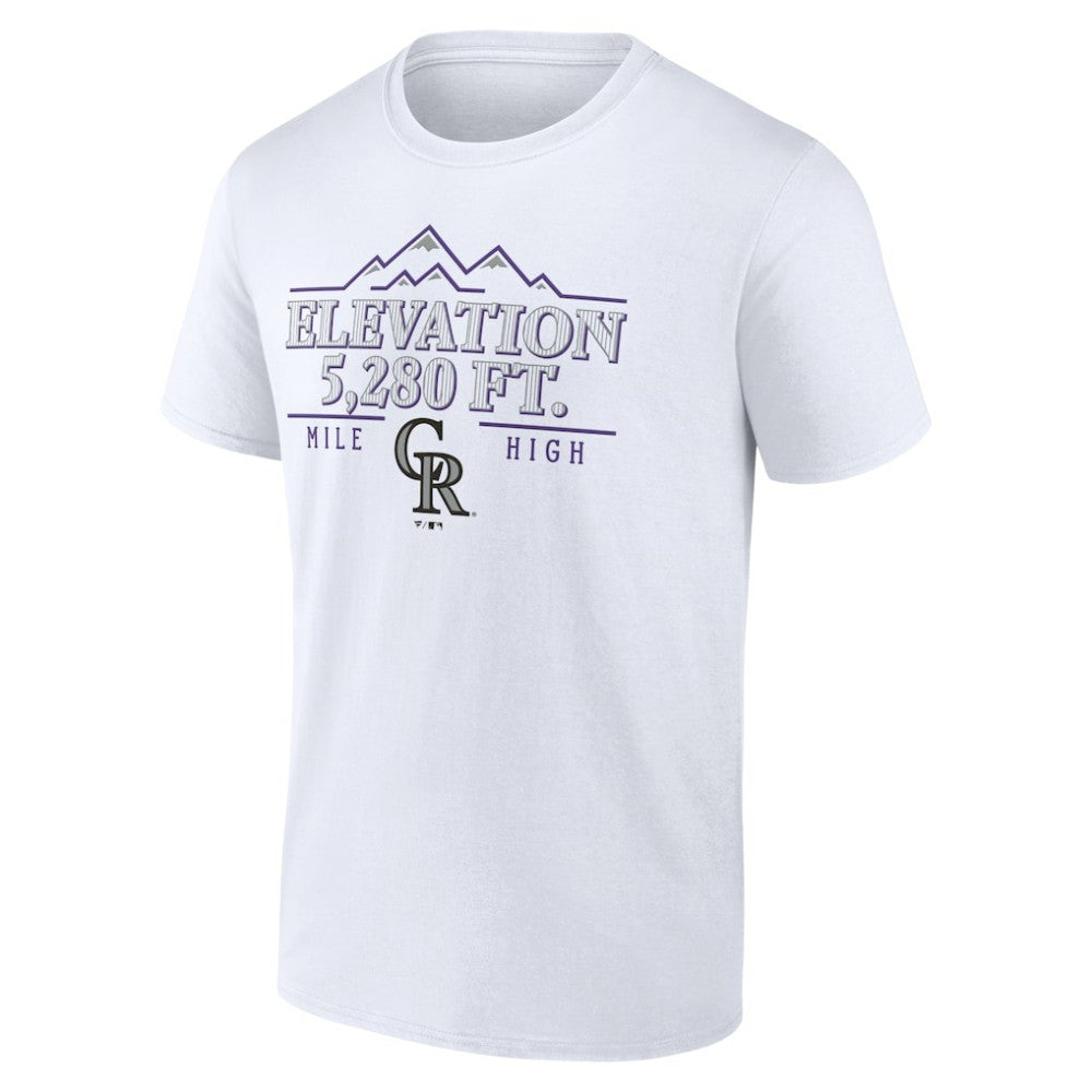 Colorado Rockies Elevation T-Shirt - White - MLB on Sale