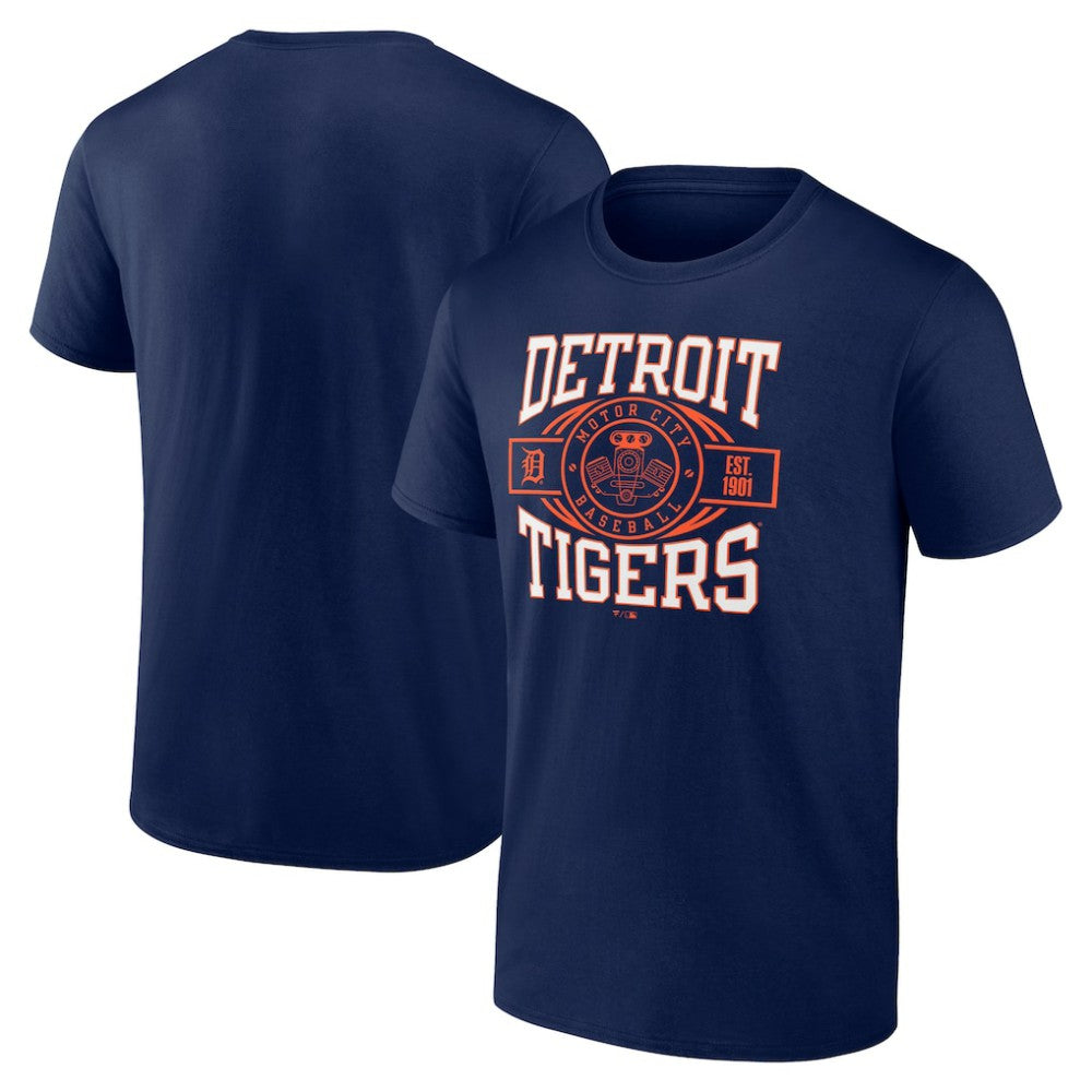 Detroit Tigers Motor City Baseball T-Shirt - Navy - MLB Lifestyle