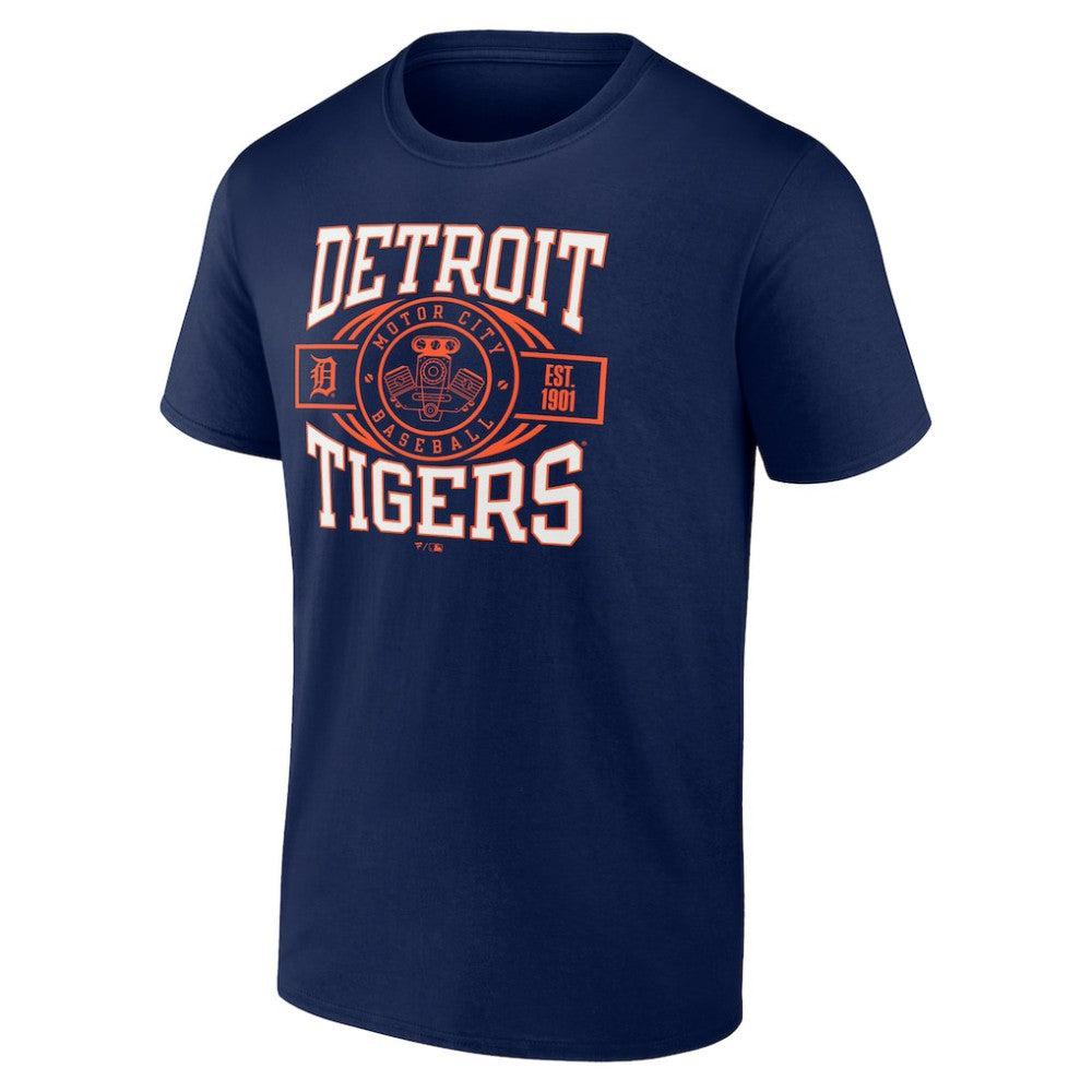 Detroit Tigers Motor City Baseball T-Shirt - Navy - MLB Lifestyle