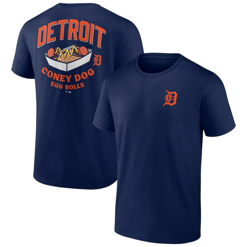 Detroit Tigers Coney Dog Egg Rolls T-Shirt - Navy - MLB on Sale