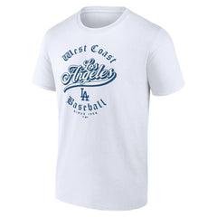 Los Angeles Dodgers West Coast Baseball T-Shirt - White - MLB Lifestyle