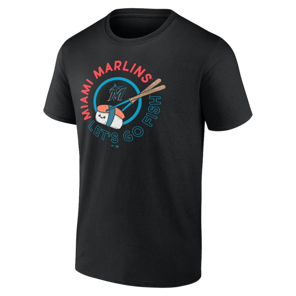 Miami Marlins Let's Go Fish T-Shirt - Black - MLB Lifestyle