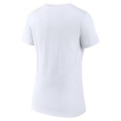 San Diego Padres Women's Palm Trees V-Neck T-Shirt - White - MLB Sale