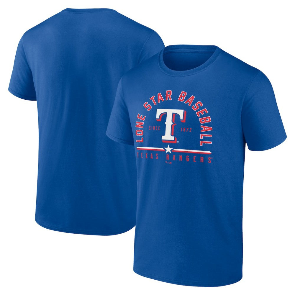 Texas Rangers Lone Star Baseball T-Shirt - Royal - MLB Discount