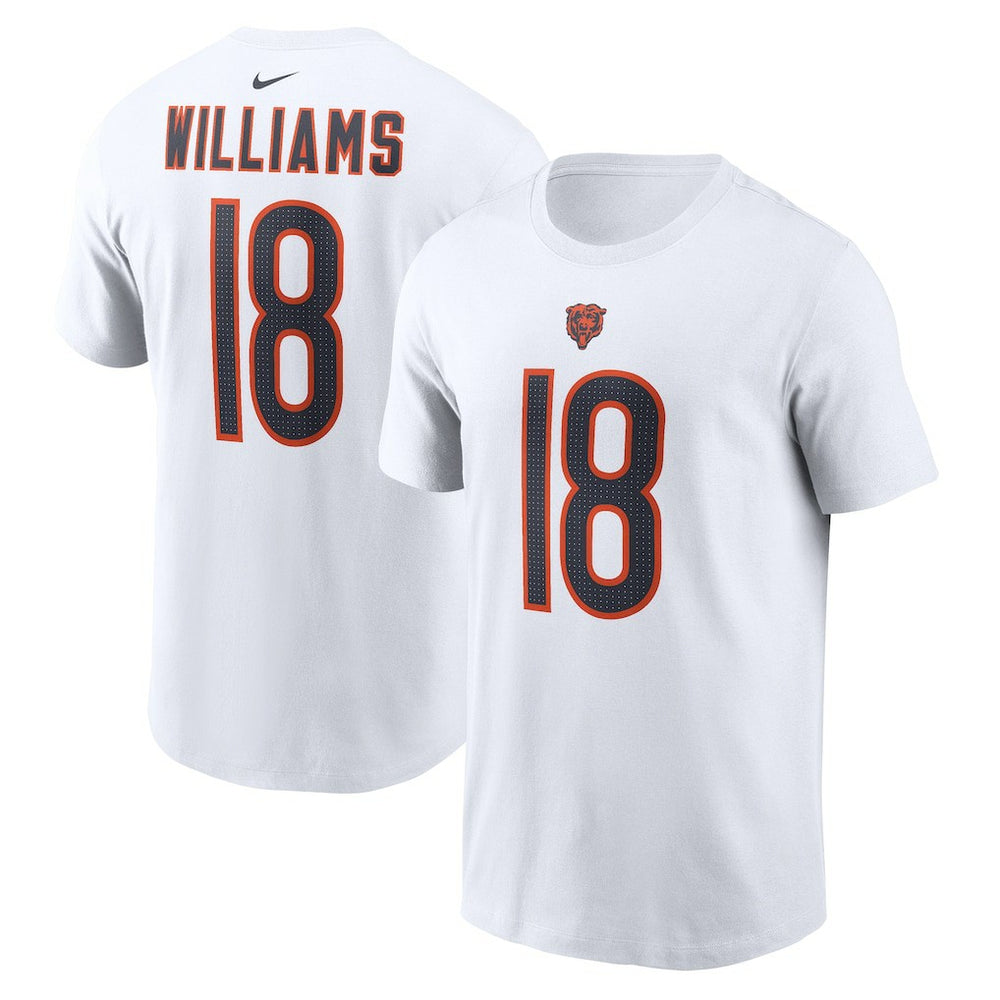 Nike Caleb Williams Chicago Bears Name & Number T-Shirt White