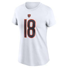 Nike Caleb Williams Chicago Bears Women's Name & Number T-Shirt White