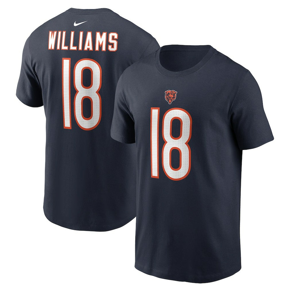 Nike Caleb Williams Chicago Bears Youth Fuse Name & Number T-Shirt Navy