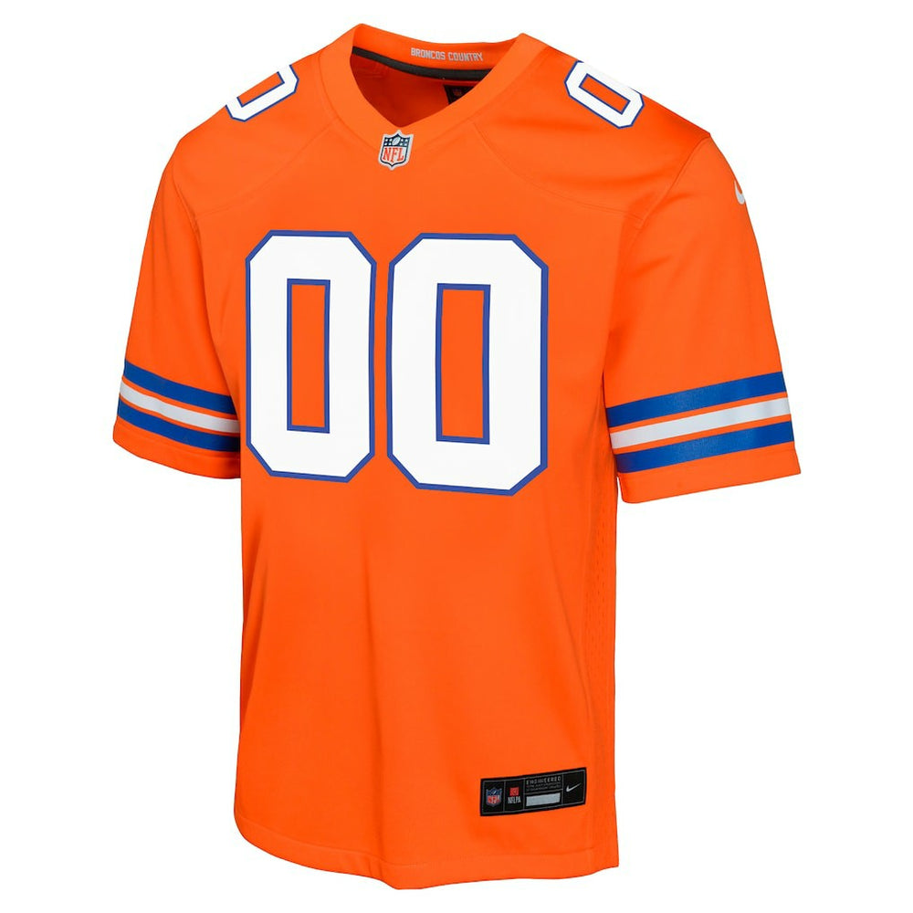 Nike Denver Broncos Youth Mile High Collection 1977 Throwback Custom Game Jersey Orange