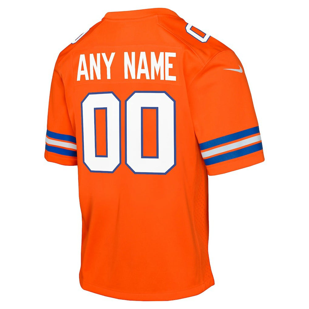 Nike Denver Broncos Youth Mile High Collection 1977 Throwback Custom Game Jersey Orange