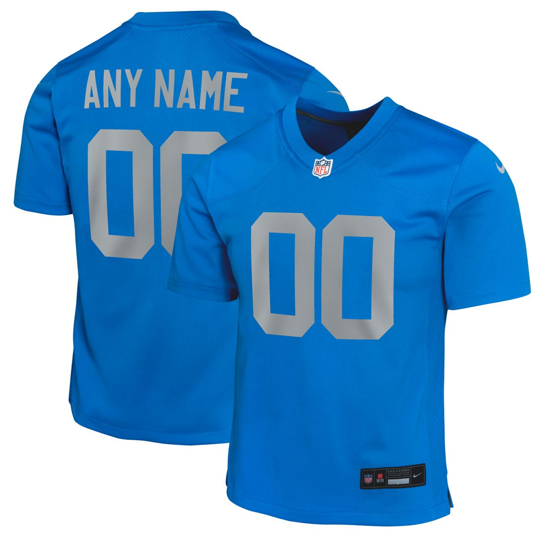 Nike Detroit Lions Youth Alternate Custom Game Jersey Blue