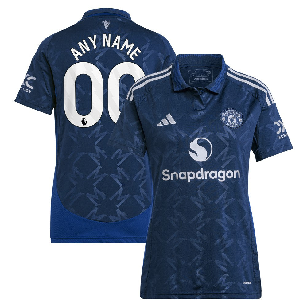 Manchester United Women's 2024/25 Away Replica Custom Jersey Navy - Adidas for sale