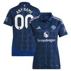 Manchester United Women's 2024/25 Away Replica Custom Jersey Navy - Adidas for sale