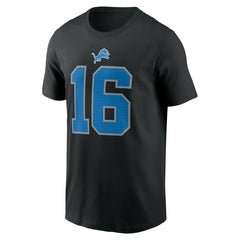 Nike Jared Goff Detroit Lions Name & Number T-Shirt Black