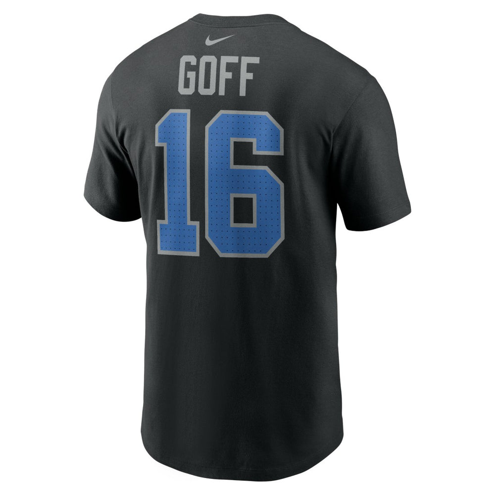 Nike Jared Goff Detroit Lions Name & Number T-Shirt Black